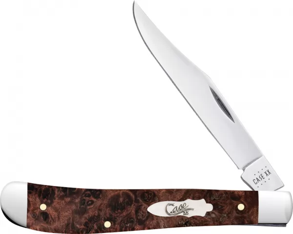 Case Cutlery Slimline Trapper Maple Burl CA64063