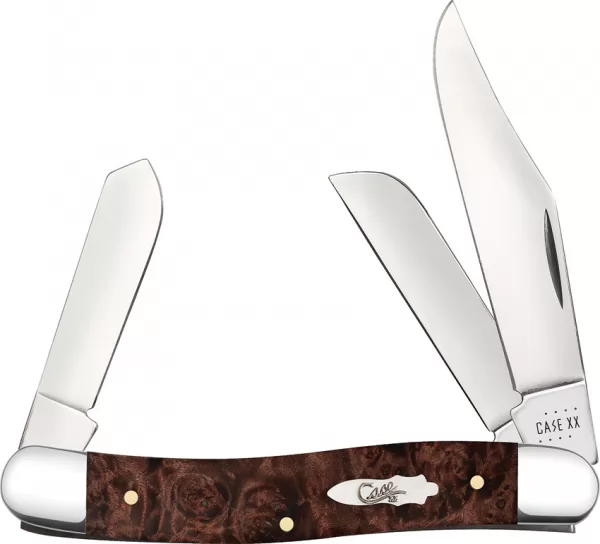 Case Cutlery Stockman Maple Burl Wood CA64065