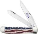 Case Cutlery Patriotic Trapper Smooth Bone - CA64132