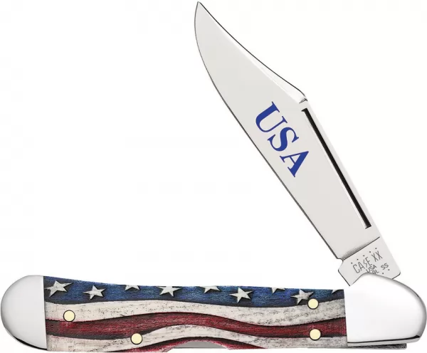 Case Cutlery Mini Copperlock Star Spangled CA64141