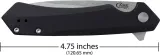 Case Cutlery Kinzua Framelock Black CA64633