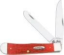 Case Trapper Knife Red Bone HandleTru-Sharp Blades