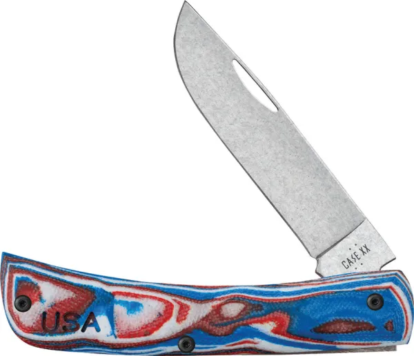 Case Cutlery Sod Buster Jr Red White Blue CA66386