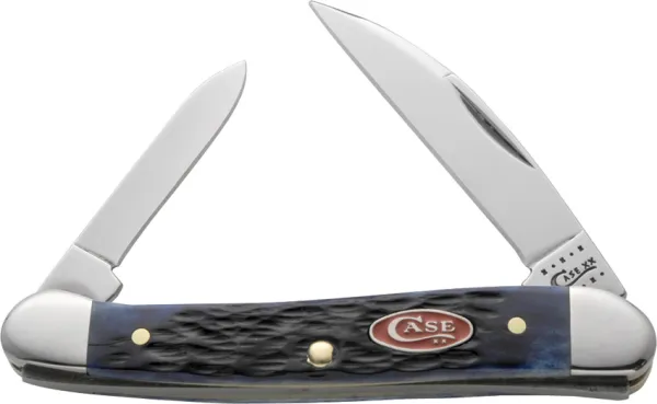 Case Mini Copperhead Navy Blue Bone Knives CA7062