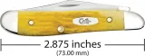 Case Cutlery Peanut Platts Jig Yellow CA75314 Case Cutlery Peanut Platts Jig Yellow CA75314