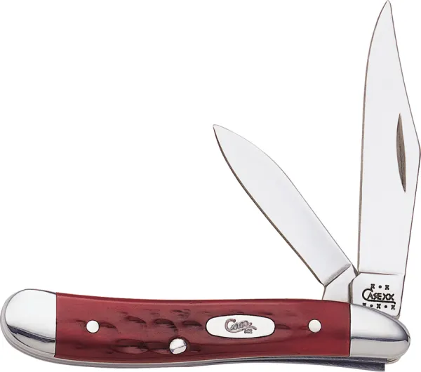 Case Cutlery Peanut Red Pocket Worn Knives CA781