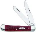 Case Cutlery Trapper Red Pocket Worn Knives CA783
