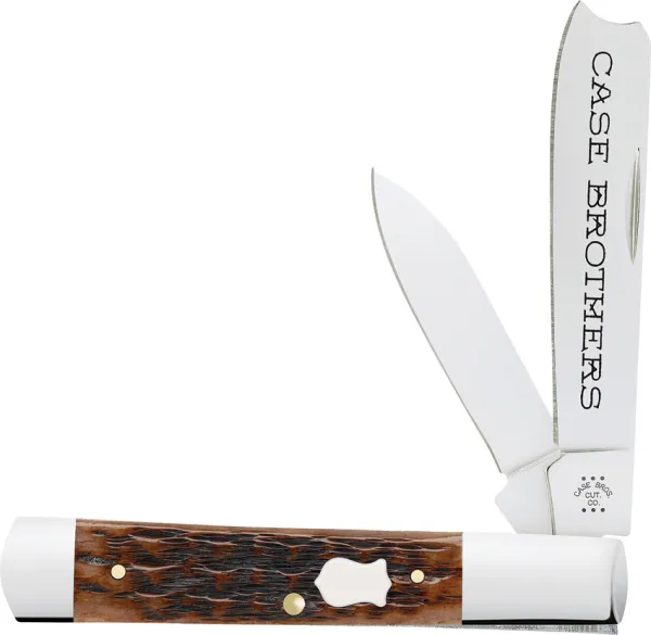 Case Cutlery Razor Case Bros Brn Bone CA79417
