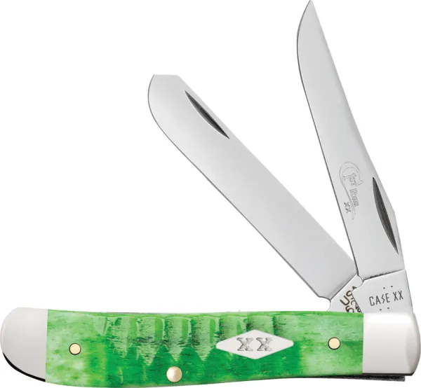 Case Cutlery Mini Trapper Grn Gator 1st Pro CA81441