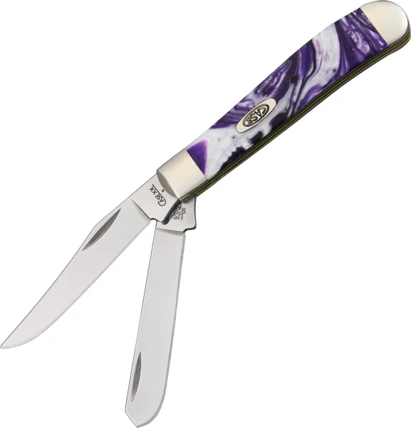 Case Cutlery Mini Trapper Purple Passion Knives CA9207PP
