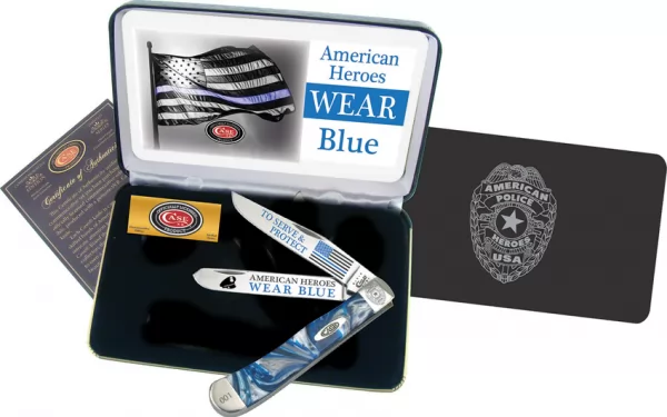 Case Cutlery American Police Trapper CABCBLUE