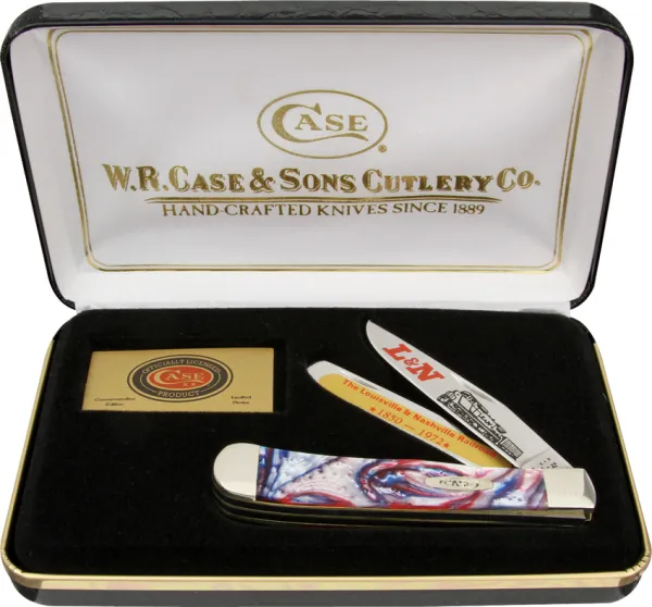 Case Cutlery L&N Railroad Trapper Set Knives CALNSTAR