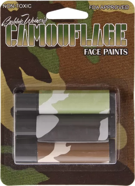 Camouflage Face Paint Camo Facepaint Sticks CAMT3000
