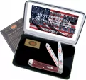 Case Cutlery Star Spangled Banner Trapper - CASSBRPB