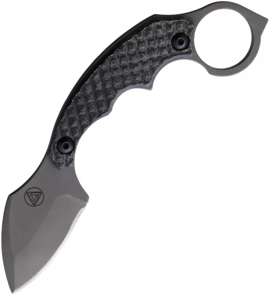 Combative Edge Dragon Tail Fixed Blade Black CBEDTB20