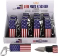 Caliber Gourmet USA Keychain Knife 12 Pack - CBG98114