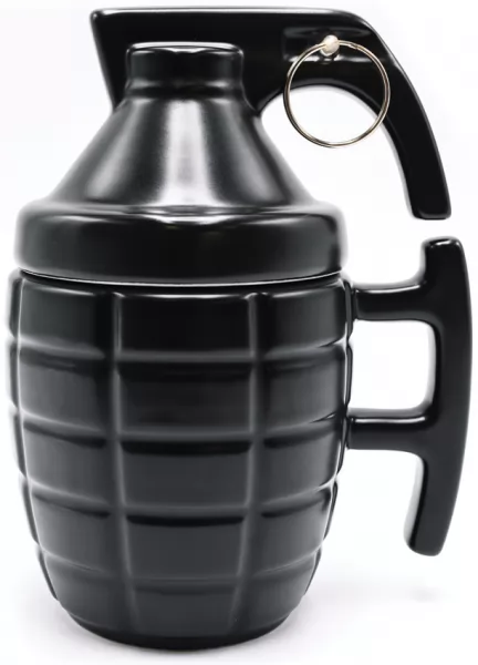 Caliber Gourmet Grenade Mug With Lid CBGM1069
