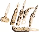 Caliber Gourmet Wood Knife Puzzle Set - CBGPZ03K
