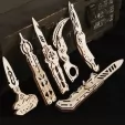Caliber Gourmet Wood Knife Puzzle Set CBGPZ03K