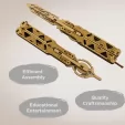 Caliber Gourmet Wood Knife Puzzle Set CBGPZ03K