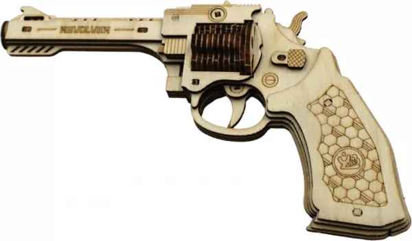 Caliber Gourmet Revolver Wood Puzzle CBGPZ04R