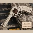 Caliber Gourmet Revolver Wood Puzzle CBGPZ04R