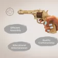 Caliber Gourmet Revolver Wood Puzzle CBGPZ04R