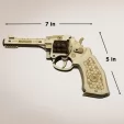 Caliber Gourmet Revolver Wood Puzzle CBGPZ04R