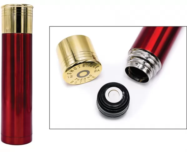Caliber Gourmet Shotgun Shell Thermo Bottle CBGTMS1031