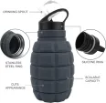 Caliber Gourmet Collapsible Grenade Bottle CBGTMSGRENADE