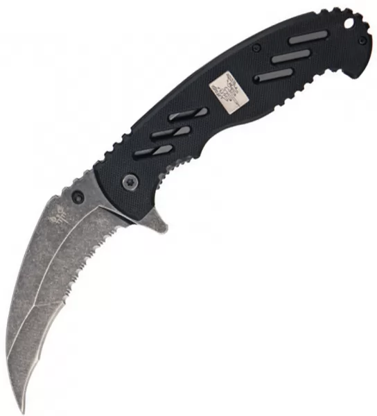 Combat Ready Black Stonewash Linerlock knives CBR108