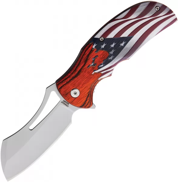 Combat Ready Flag Linerlock A-O knives CBR371