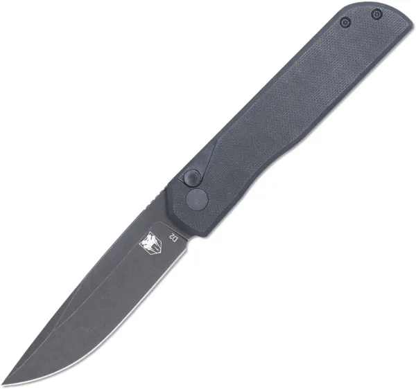Cobratec Knives Prowler Button Lock DP Blk CBTPLRBKBD