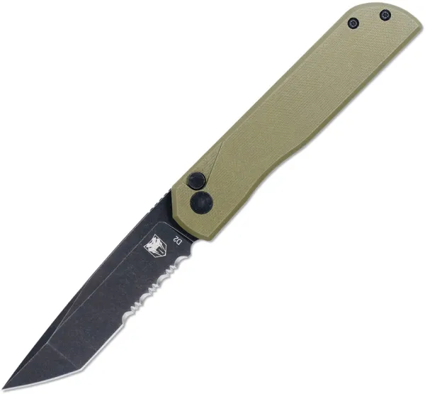 Cobratec Knives Prowler Button Lock Tant OD PS CBTPLRODBTS