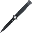 Cobratec Knives Stiletto Button Lock Blk/Blk - CBTSTBLBKBK