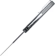 Cobratec Knives Stiletto Button Lock Blk-Blk CBTSTBLBKBK