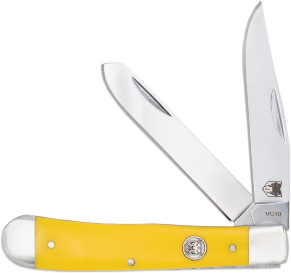 Cobratec Knives Trapper Yellow Delrin CBTTRPDYL