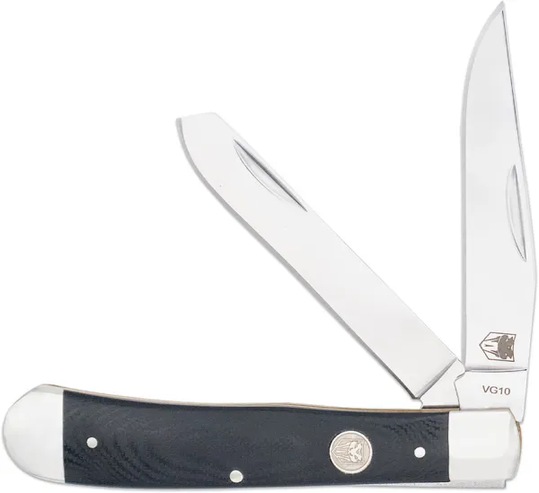 Cobratec Knives Trapper Black G10 CBTTRPGBK