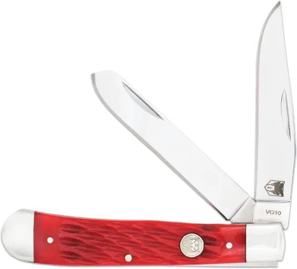 Cobratec Knives Trapper Red Bone CBTTRPRDBN