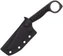 Cobratec Knives Wolfteeth Fixed Blade Blk CP CBTWLTBLKCLP