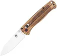 Cobratec Knives Bar Lock Zebra Wood DP Satin - CBTZWDBLD