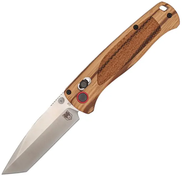 Cobratec Knives Bar Lock Zebra Wood Tanto Sat CBTZWDBLT