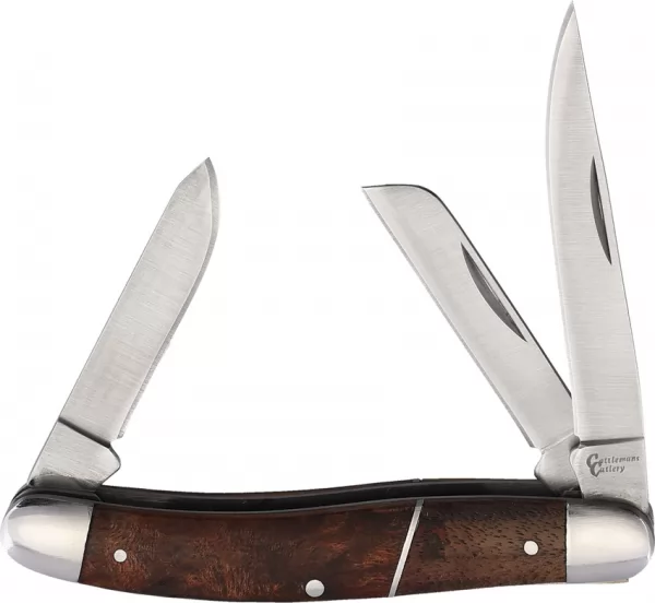 Cattlemans Cutlery Stockman Burl knives CC0001BM