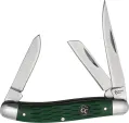 Cattlemans Cutlery Stockman Green Delrin - CC0001JGD