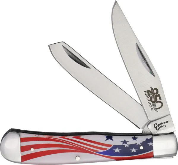 Cattlemans Cutlery Trapper American 250th Annv knives CC0002A250