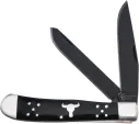Cattlemans Cutlery Black Angus Trapper - CC0002BD