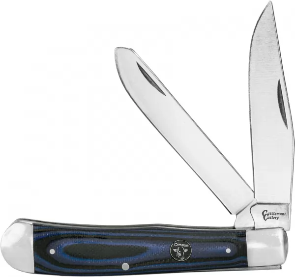 Cattlemans Cutlery Cowhand Trapper Blue knives CC0002GBL