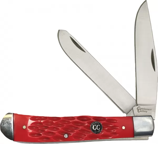 Cattlemans Cutlery Signature Trapper Red knives CC0002JRD
