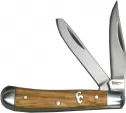 Cattlemans Cutlery Sagebrush Peanut Zebrawood - CC0006ZW