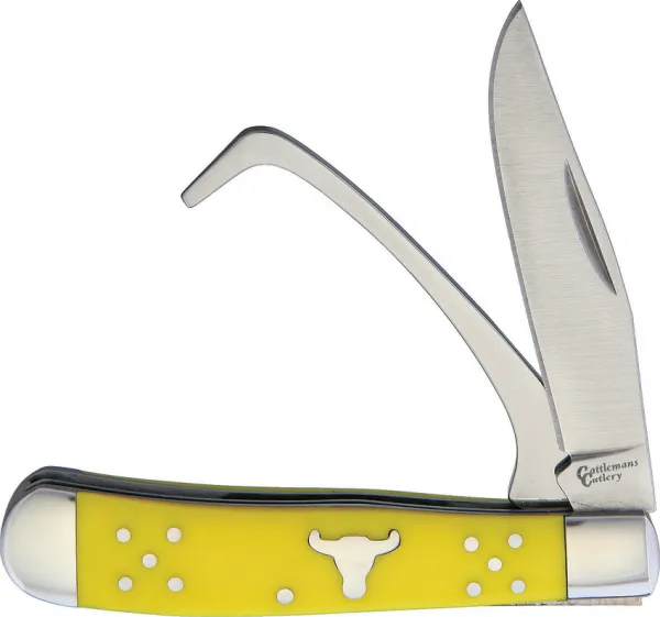 Cattlemans Cutlery Farriers Companion Yellow knives CC0067YD